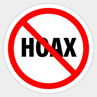 Simple Stop hoax symbol Sticker